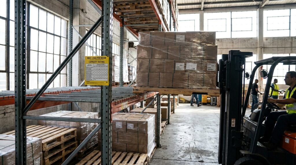 Photo pallet rack capacity load ratings