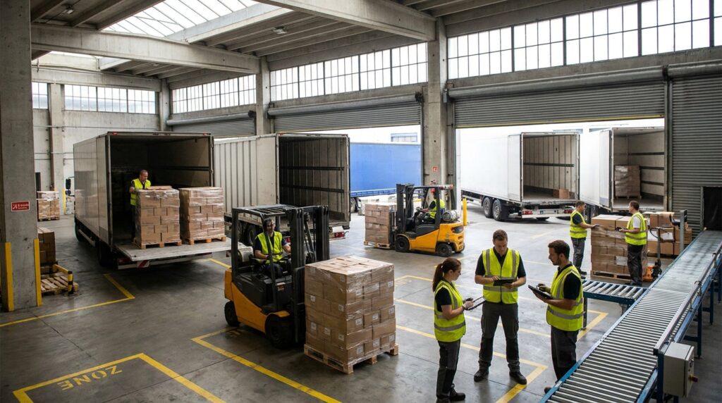 Photo warehouse loading dock efficiency improvement