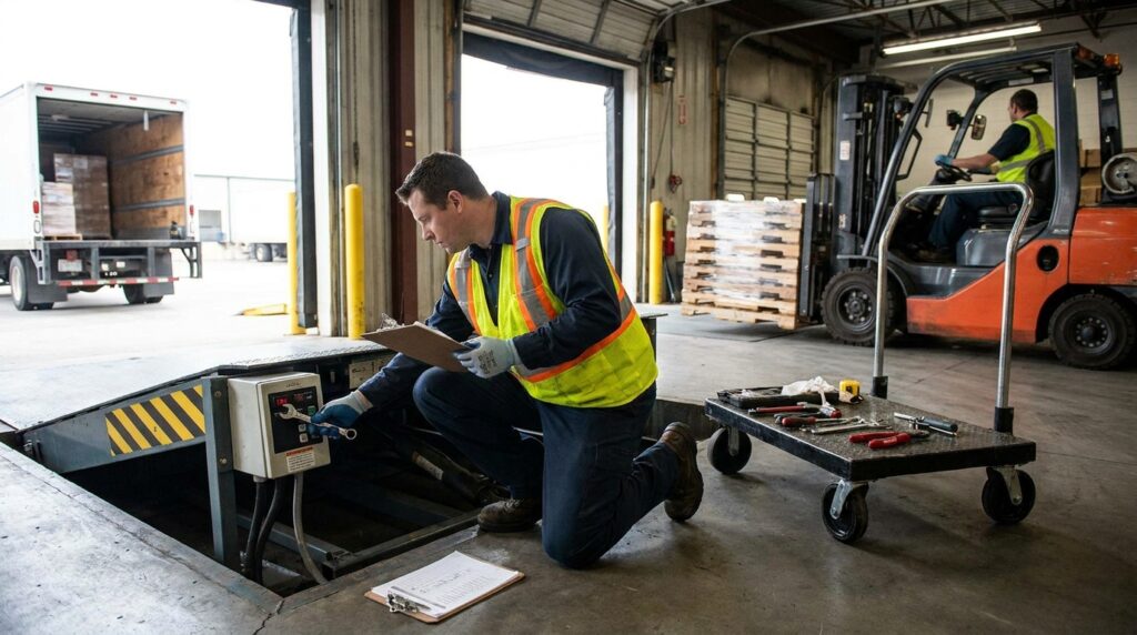 Photo loading dock equipment maintenance checklist