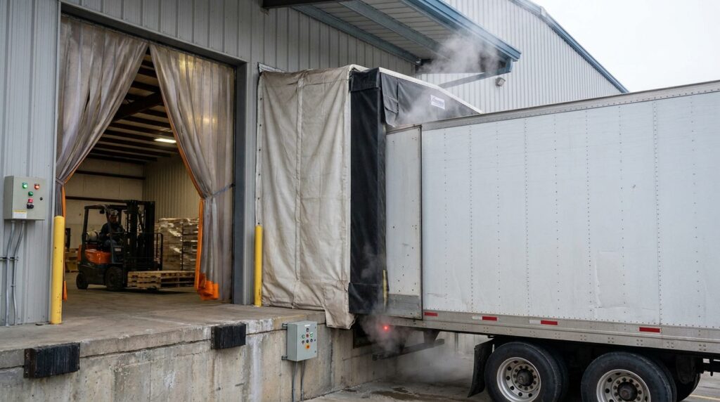 Photo dock shelters warehouse energy efficiency