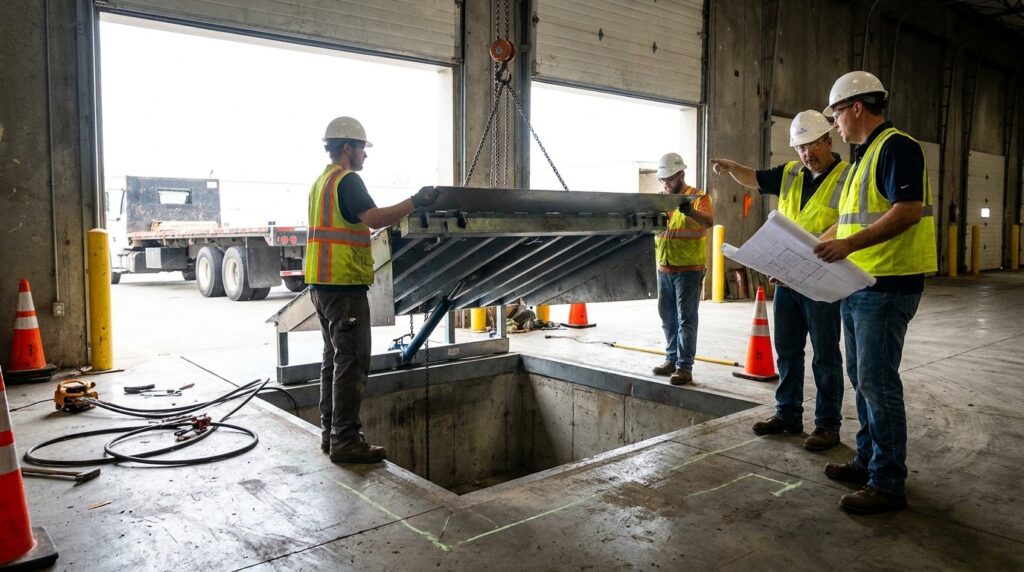 Photo dock leveler installation requirements planning